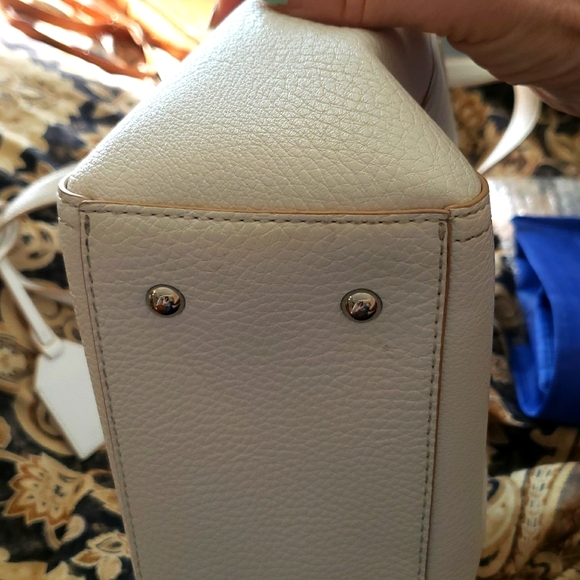 Ralph Lauren White Leather Tote Bag #129 - Picture 5 of 10